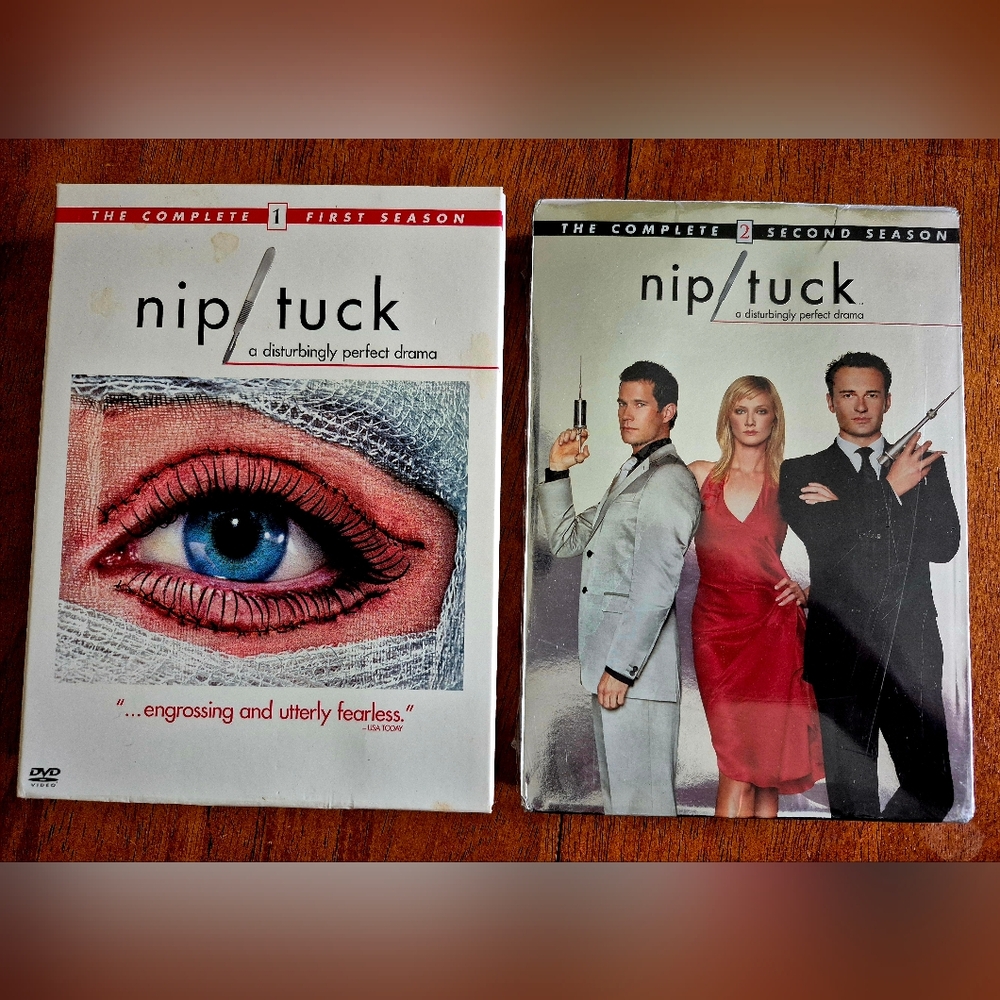 Nip/Tuck Season 1 & 2 Complete DVD Box Set (S1- Opened, S2- NWT/Factory Sealed)